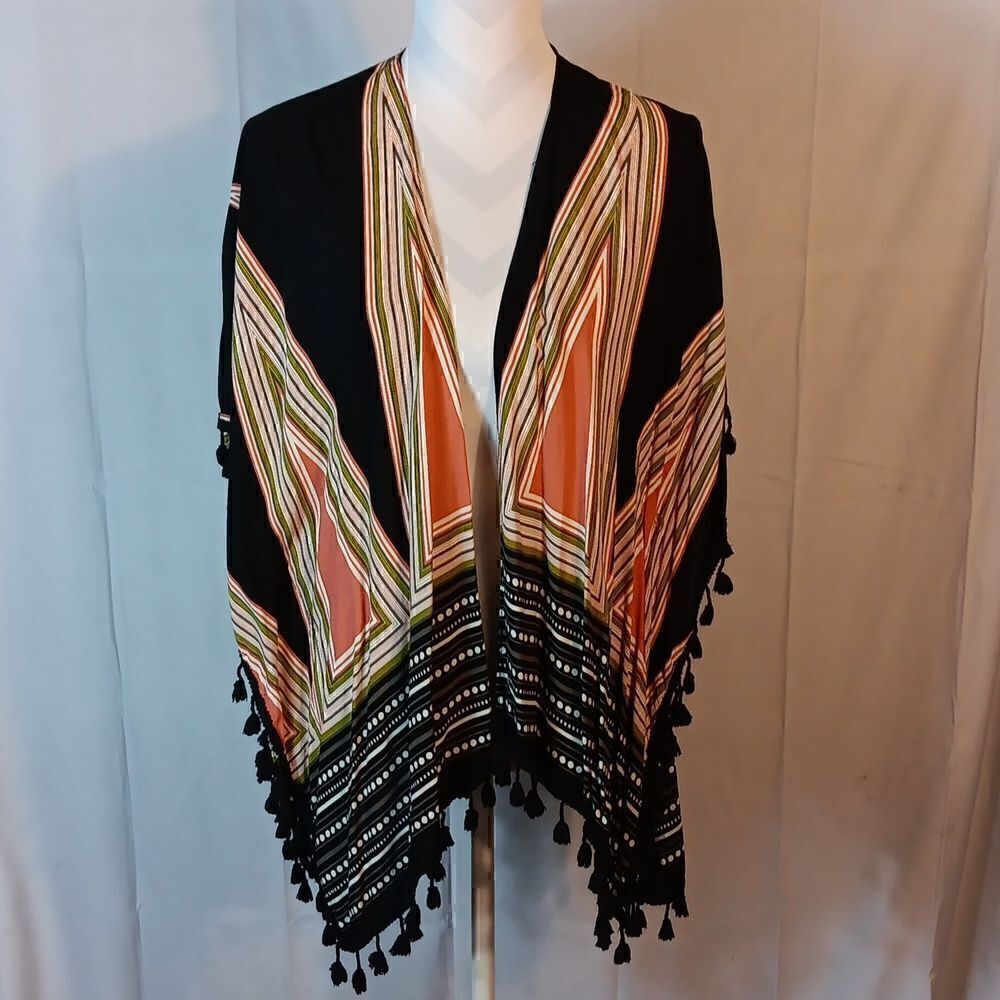 Lulla Collection By Bindya Tassled Kimono Cover Up